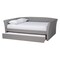 Baxton Studio Delora Light Grey Full Size Daybed with Roll-Out Trundle Bed 158-9662 - alternate 4